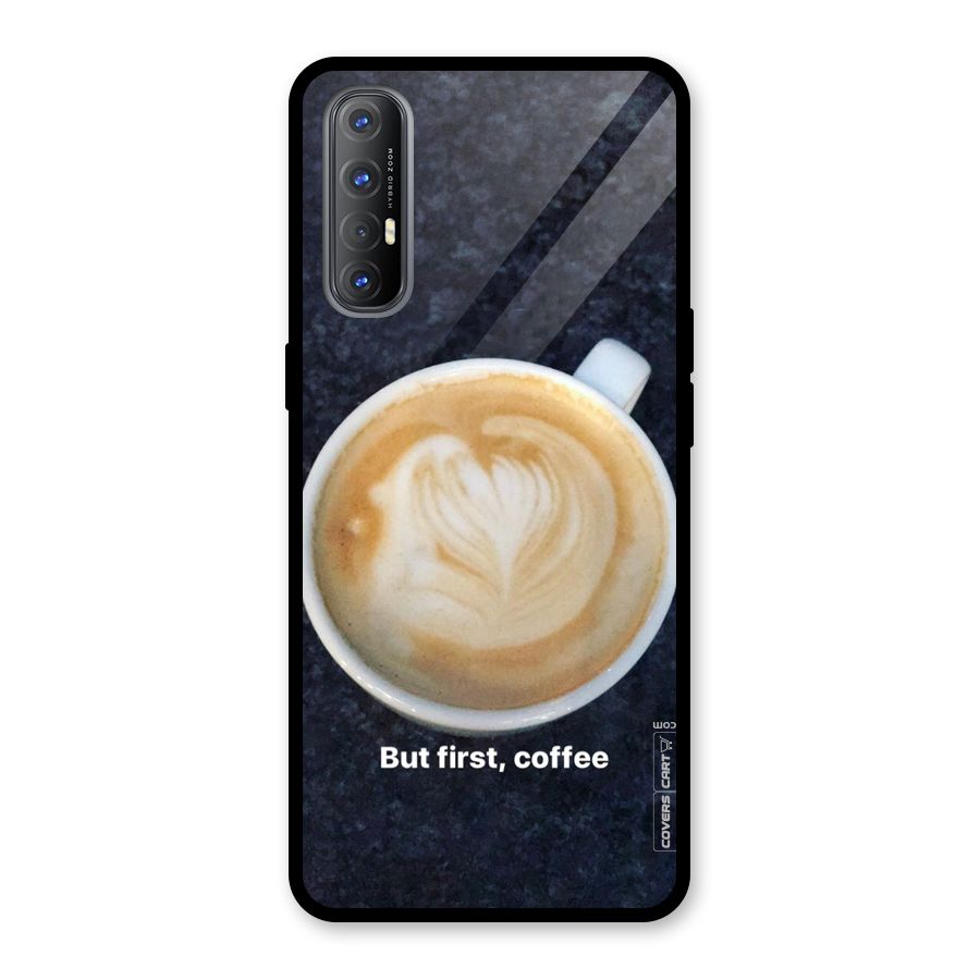 Cappuccino Coffee Glass Back Case for Oppo Reno3 Pro