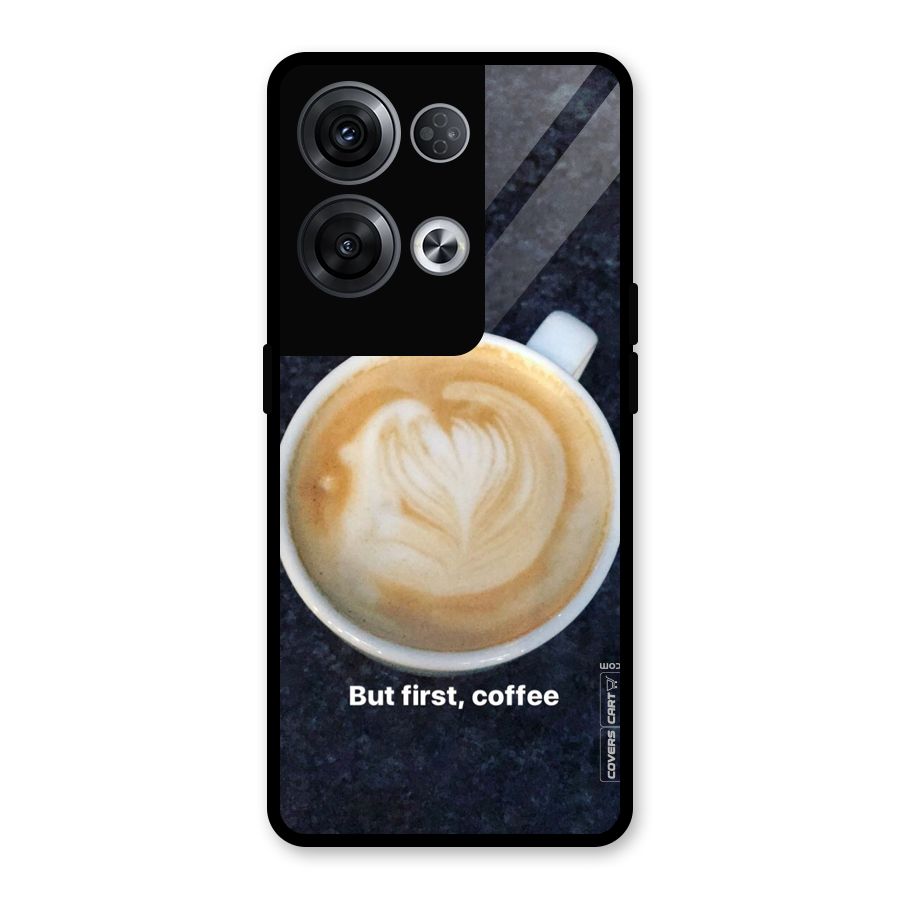 Cappuccino Coffee Glass Back Case for Oppo Reno8 Pro 5G