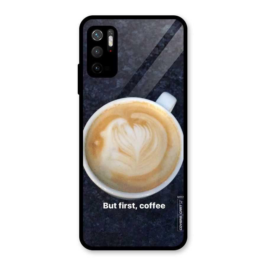 Cappuccino Coffee Glass Back Case for Poco M3 Pro 5G