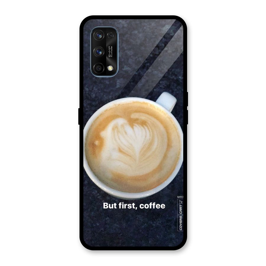 Cappuccino Coffee Glass Back Case for Realme 7 Pro