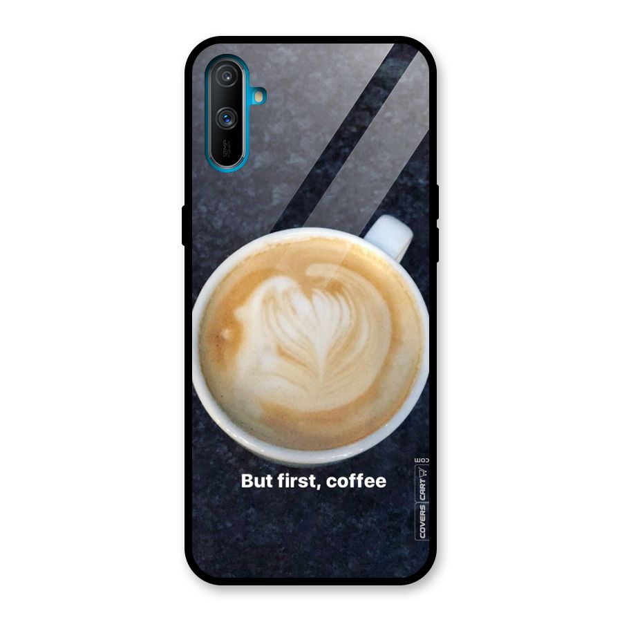 Cappuccino Coffee Glass Back Case for Realme C3