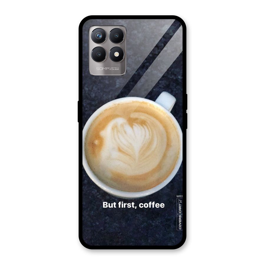 Cappuccino Coffee Glass Back Case for Realme Narzo 50
