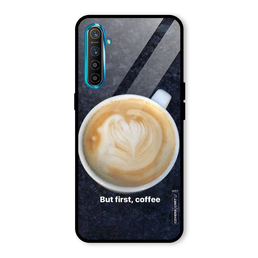 Cappuccino Coffee Glass Back Case for Realme X2