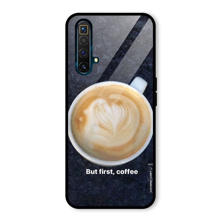 Cappuccino Coffee Glass Back Case for Realme X3