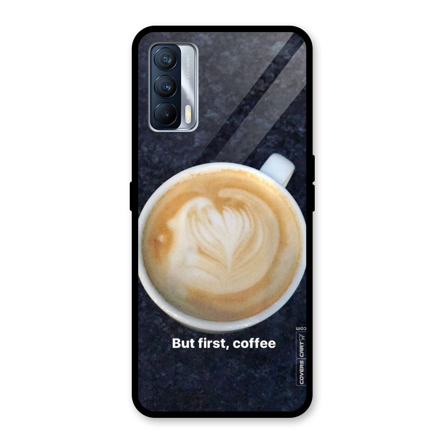 Cappuccino Coffee Glass Back Case for Realme X7