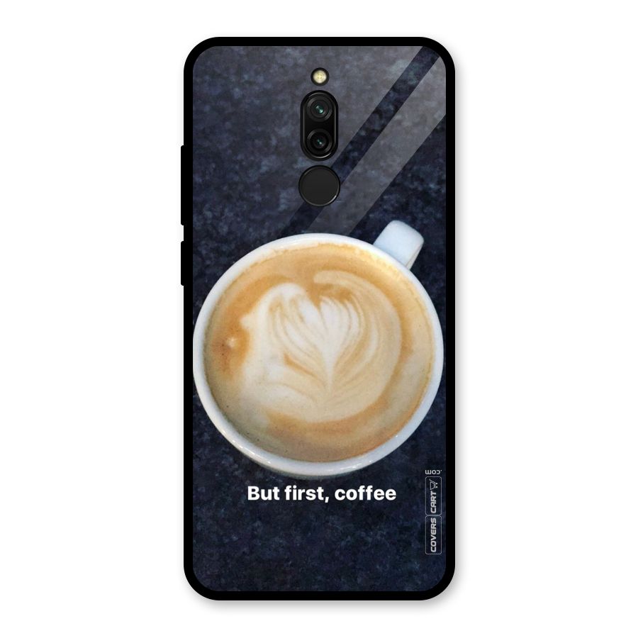 Cappuccino Coffee Glass Back Case for Redmi 8