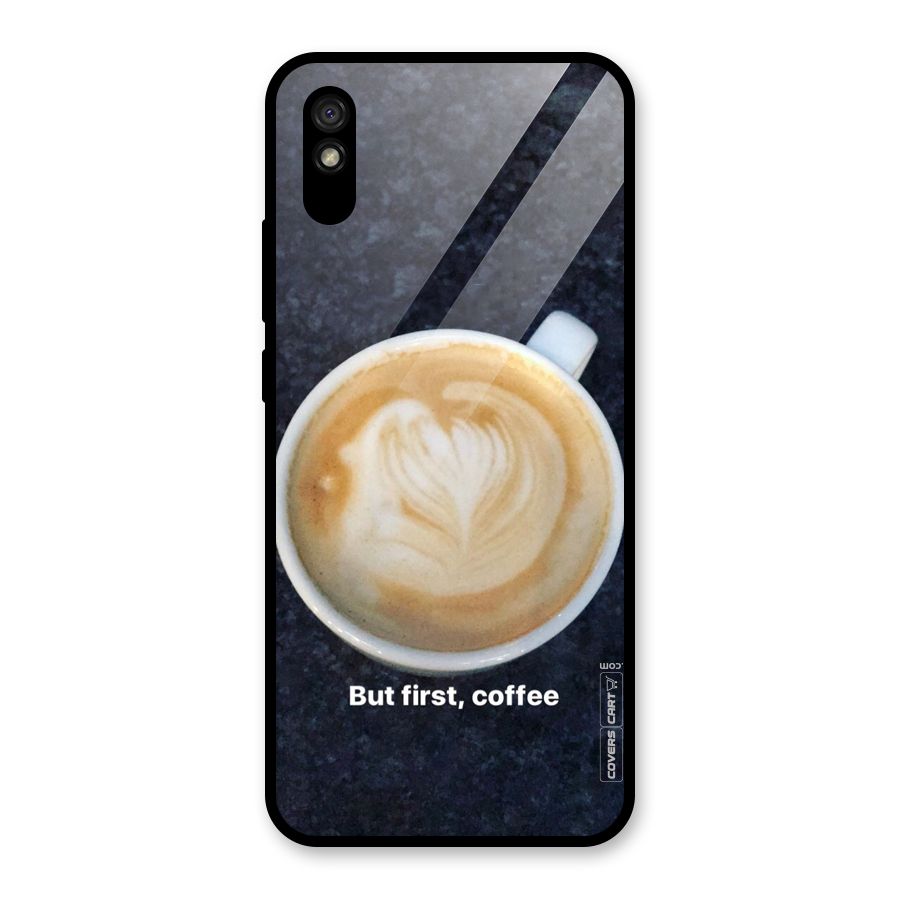 Cappuccino Coffee Glass Back Case for Redmi 9i
