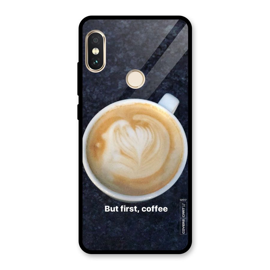 Cappuccino Coffee Glass Back Case for Redmi Note 5 Pro