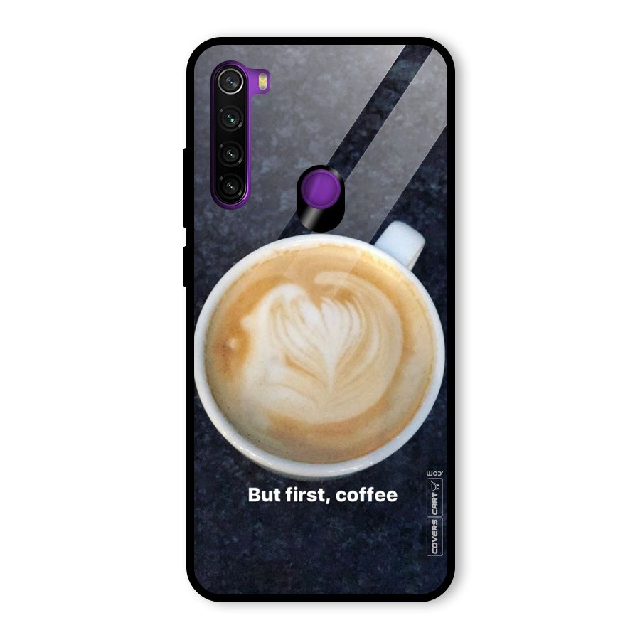 Cappuccino Coffee Glass Back Case for Redmi Note 8