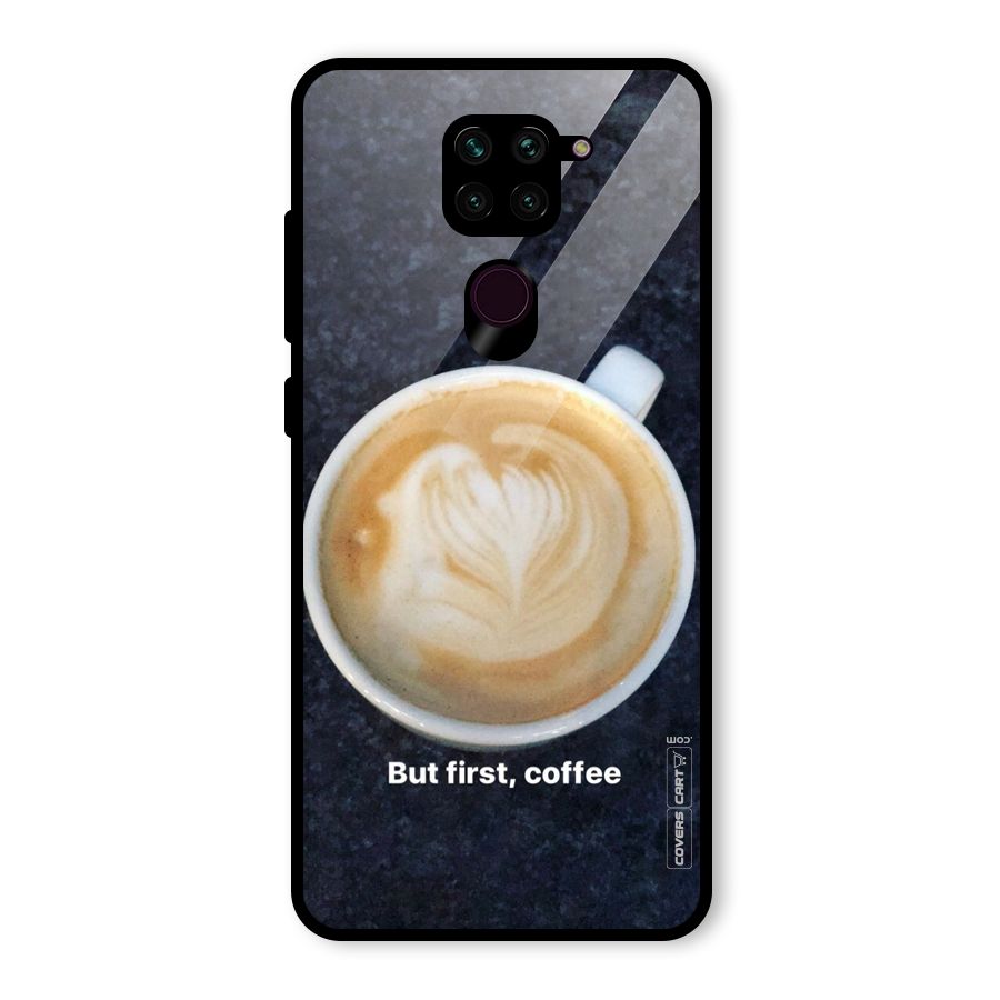 Cappuccino Coffee Glass Back Case for Redmi Note 9