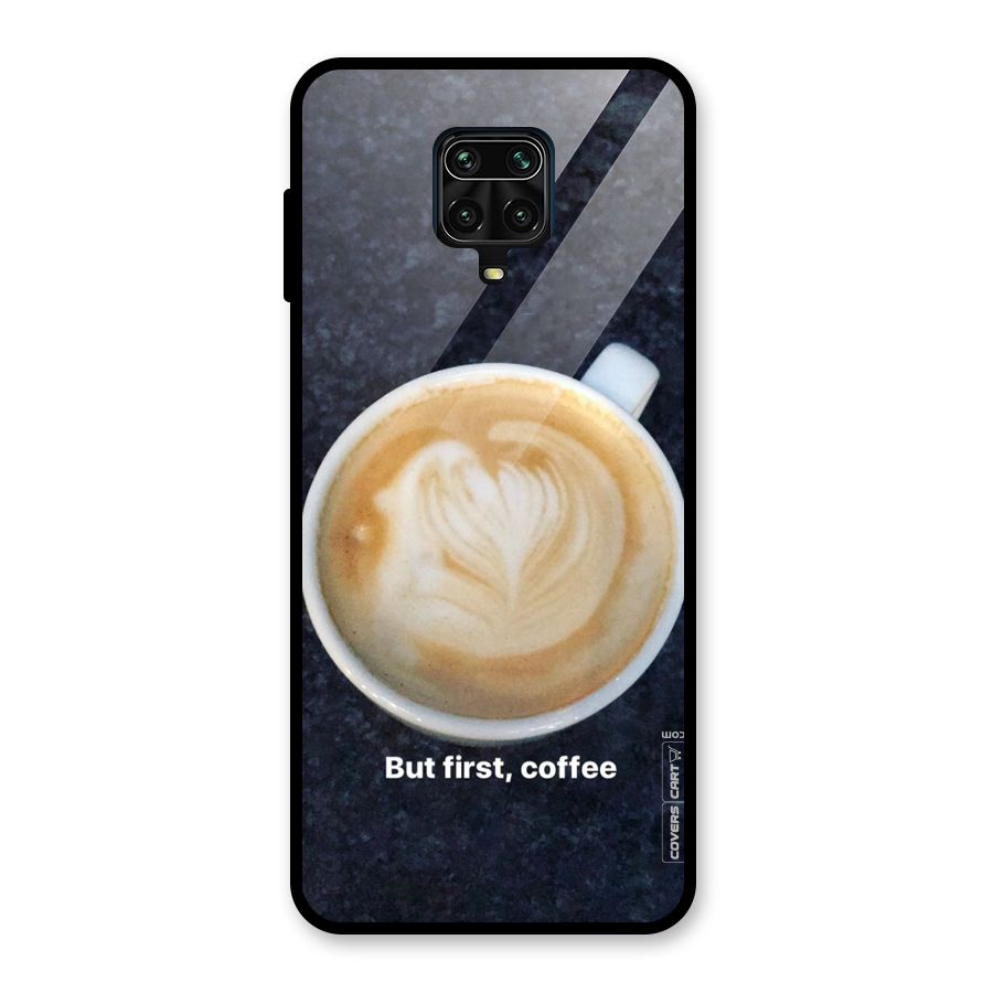 Cappuccino Coffee Glass Back Case for Redmi Note 9 Pro Max