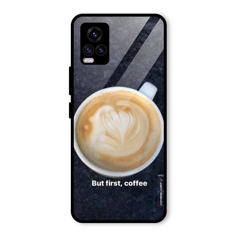Cappuccino Coffee Glass Back Case for Vivo V20