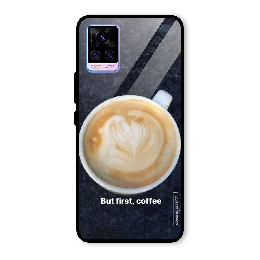 Cappuccino Coffee Glass Back Case for Vivo V20 Pro