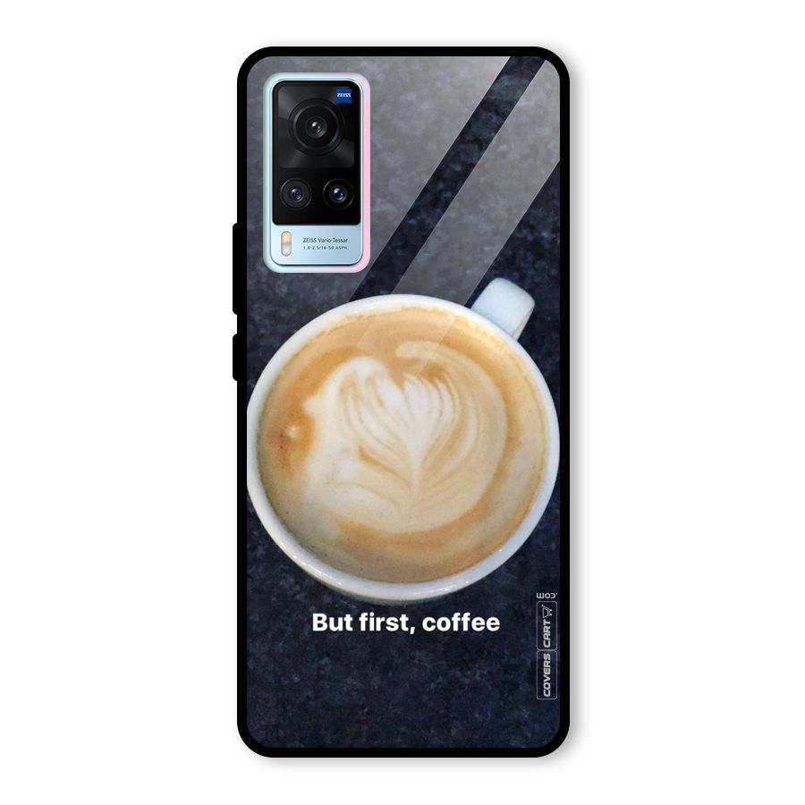 Cappuccino Coffee Glass Back Case for Vivo X60