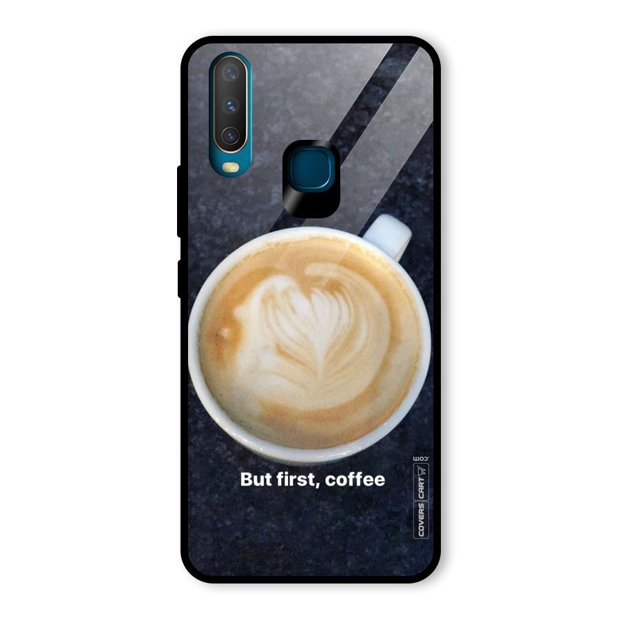 Cappuccino Coffee Glass Back Case for Vivo Y17