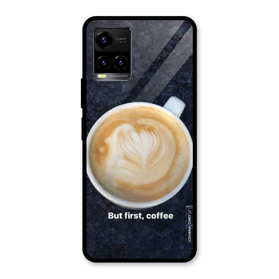 Cappuccino Coffee Glass Back Case for Vivo Y21T