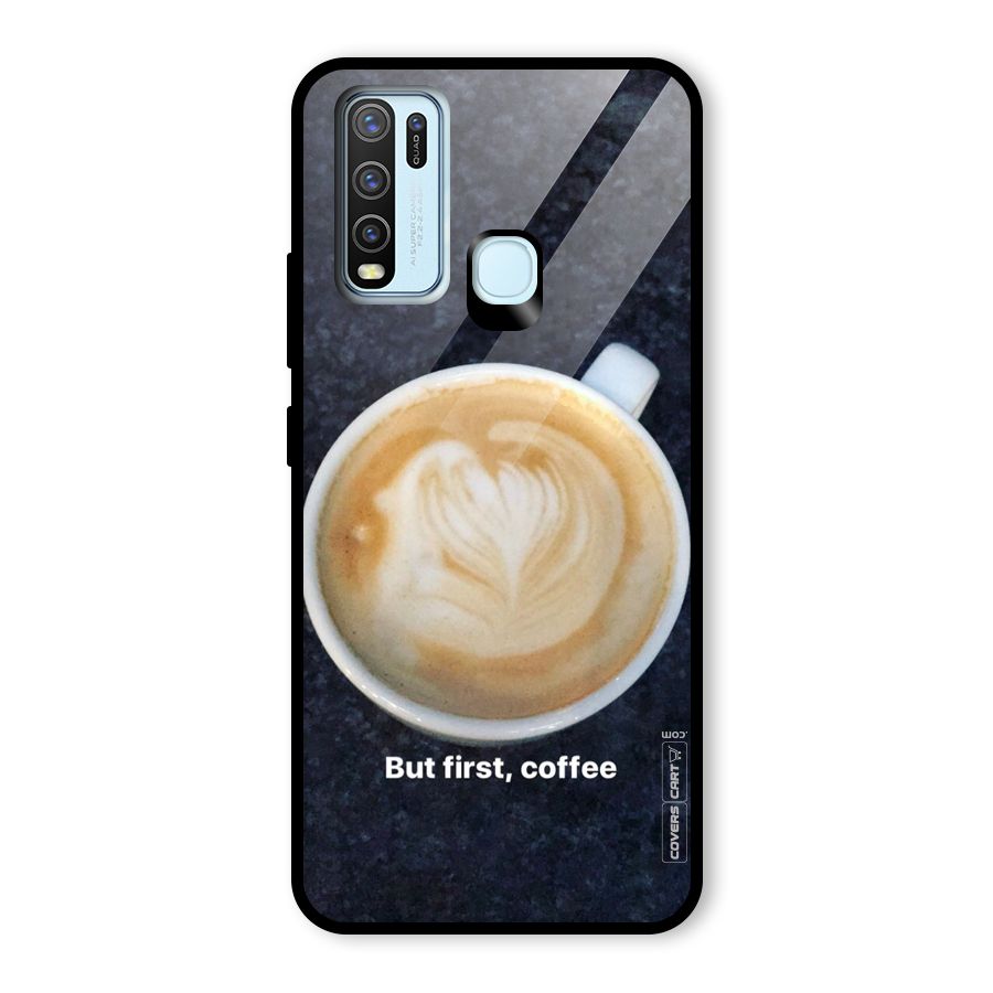 Cappuccino Coffee Glass Back Case for Vivo Y50