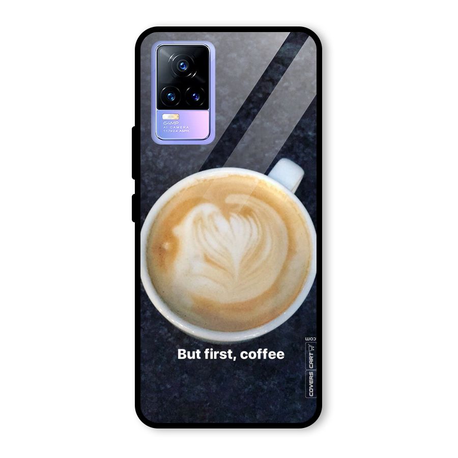 Cappuccino Coffee Glass Back Case for Vivo Y73