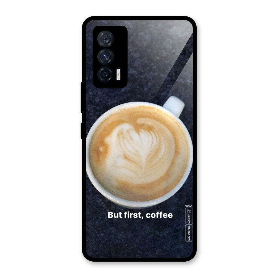 Cappuccino Coffee Glass Back Case for Vivo iQOO 7 5G