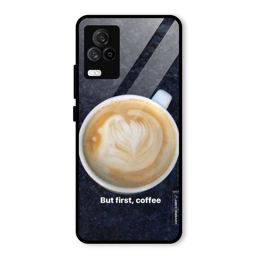 Cappuccino Coffee Glass Back Case for Vivo iQOO 7 Legend 5G