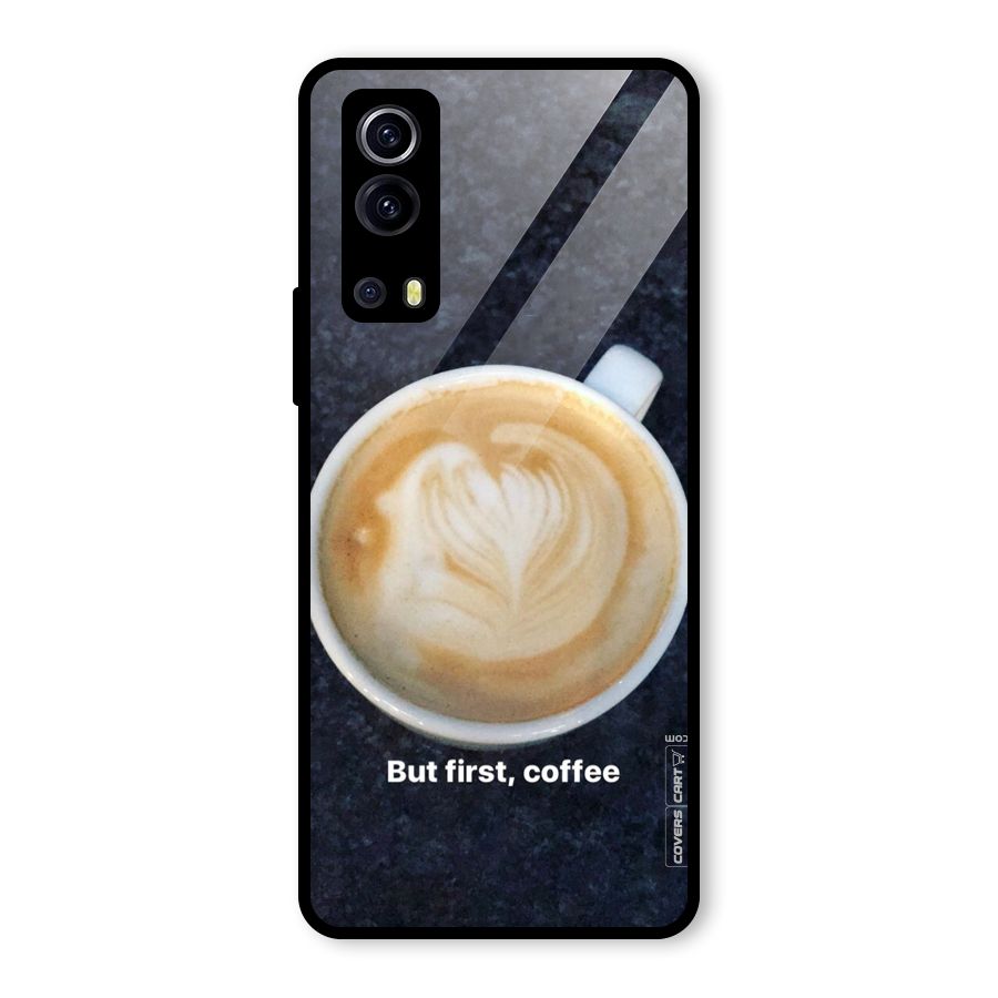 Cappuccino Coffee Glass Back Case for Vivo iQOO Z3