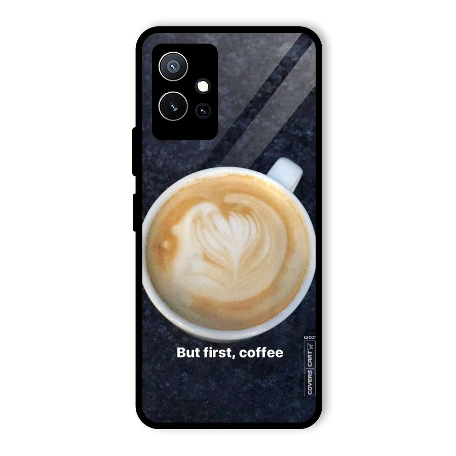 Cappuccino Coffee Glass Back Case for Vivo iQOO Z6