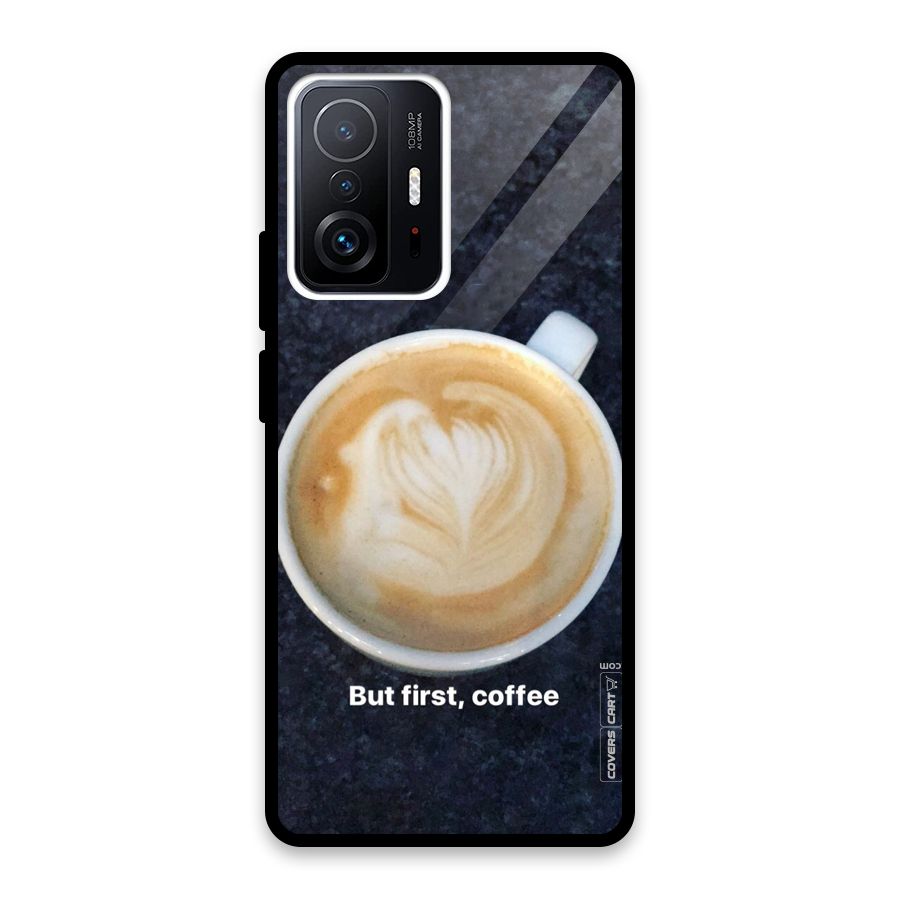 Cappuccino Coffee Glass Back Case for Xiaomi 11T Pro