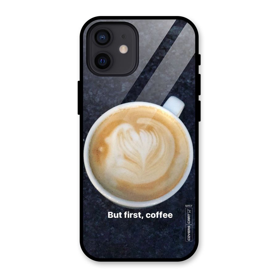 Cappuccino Coffee Glass Back Case for iPhone 12