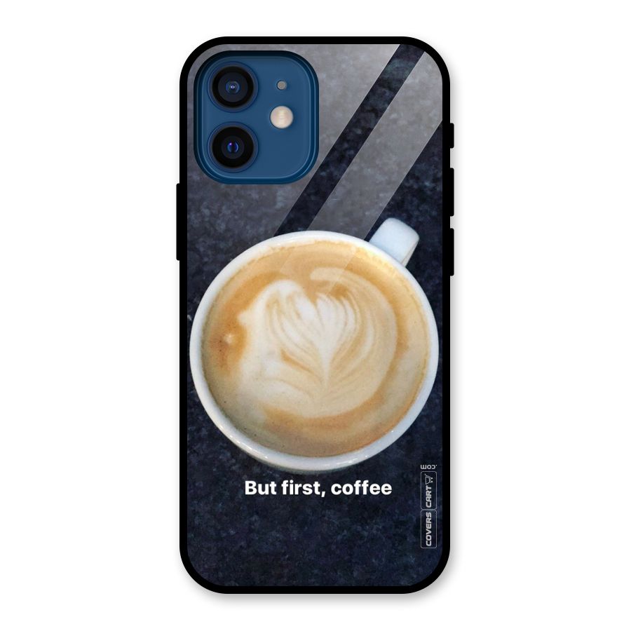 Cappuccino Coffee Glass Back Case for iPhone 12 Mini