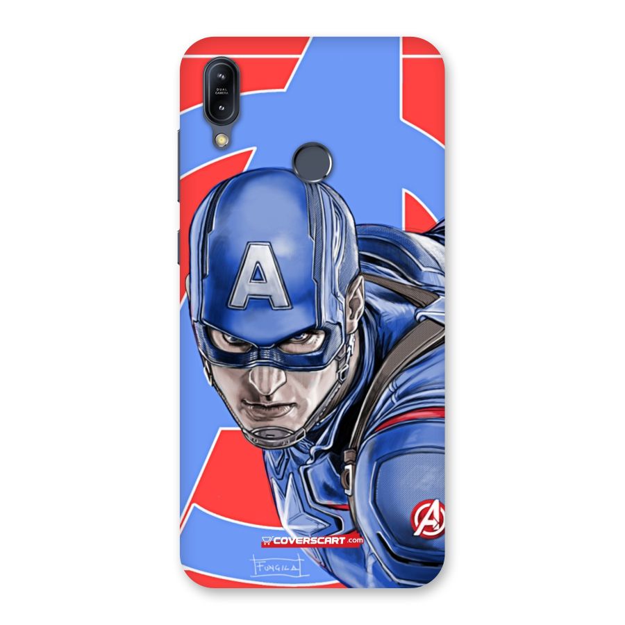 Captain America Back Case for Zenfone Max M2