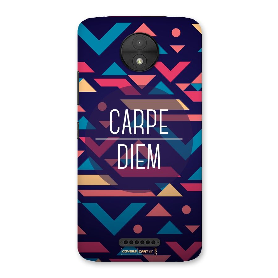 Carpe Diem Back Case for Moto C
