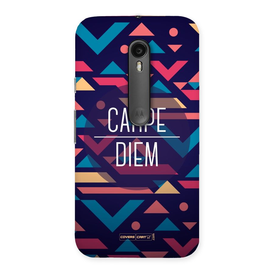 Carpe Diem Back Case for Moto G Turbo