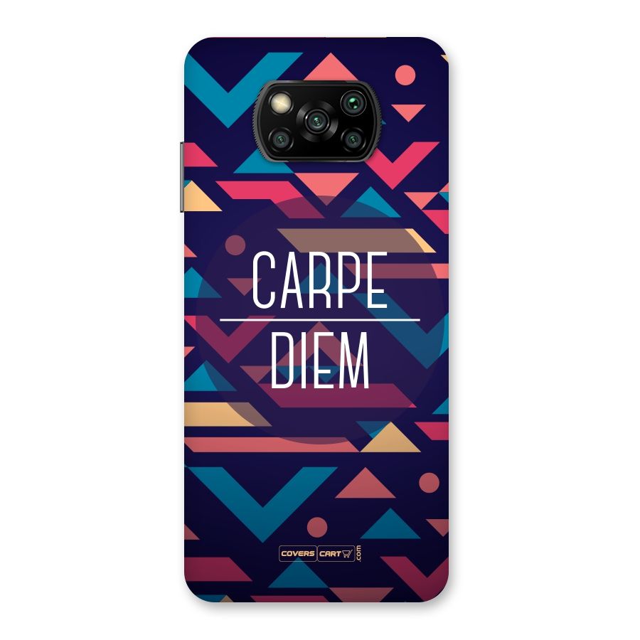 Carpe Diem Back Case for Poco X3
