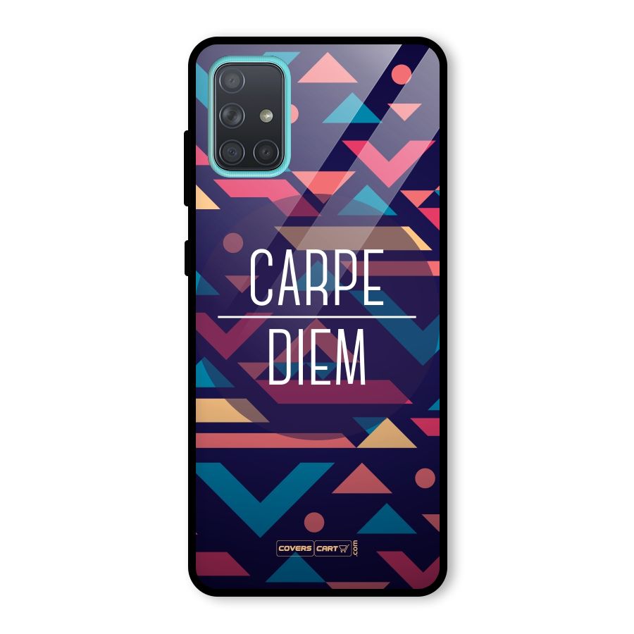 Carpe Diem Glass Back Case for Galaxy A71