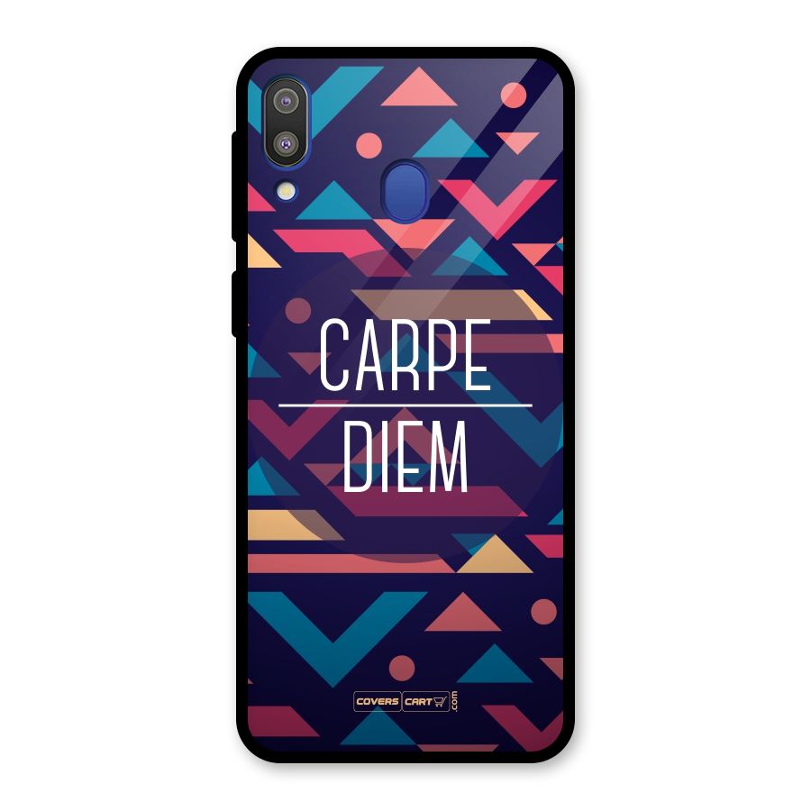 Carpe Diem Glass Back Case for Galaxy M20
