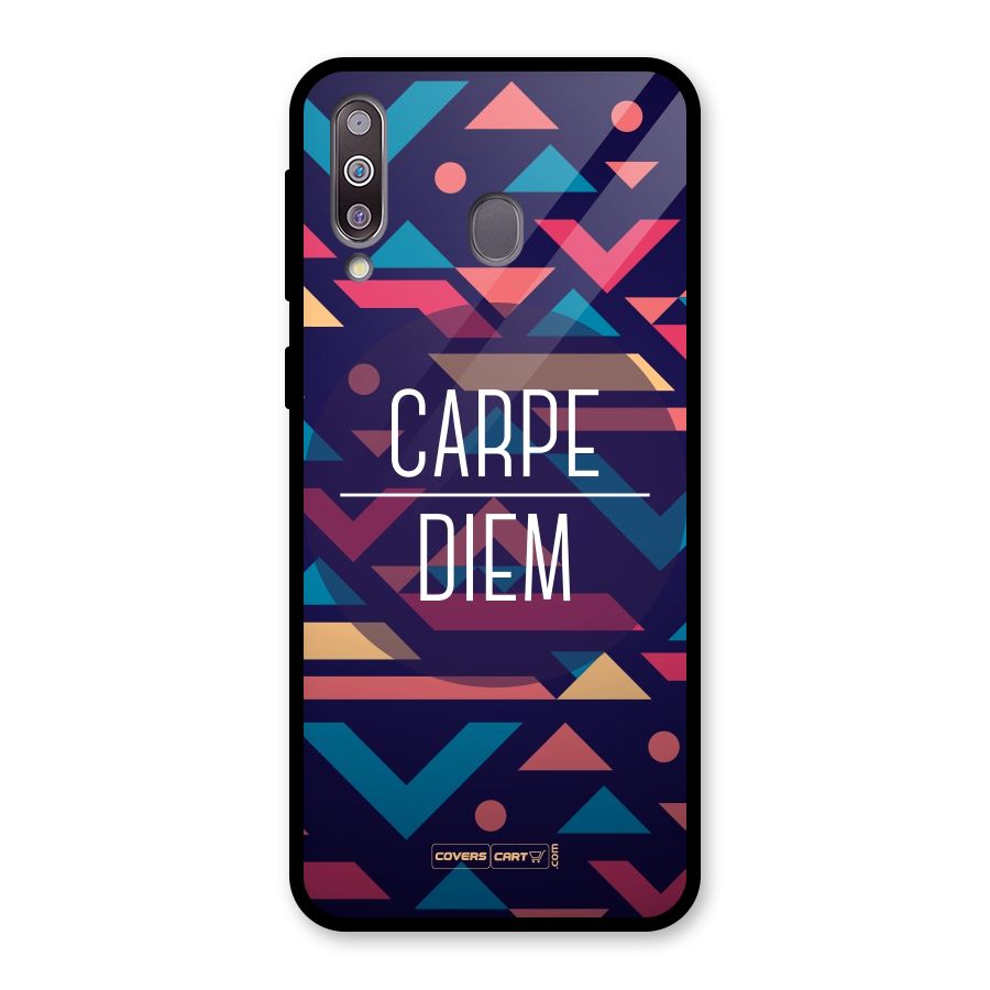 Carpe Diem Glass Back Case for Galaxy M30