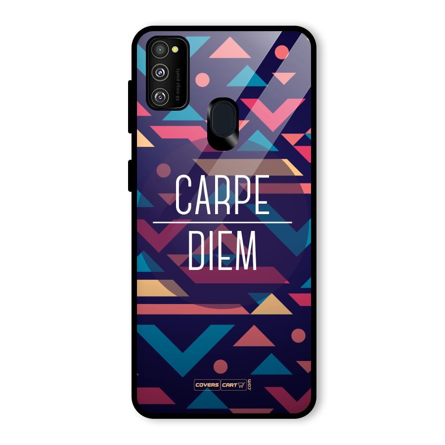 Carpe Diem Glass Back Case for Galaxy M30s