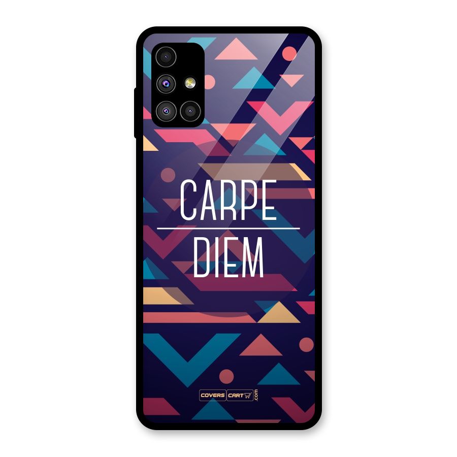 Carpe Diem Glass Back Case for Galaxy M51
