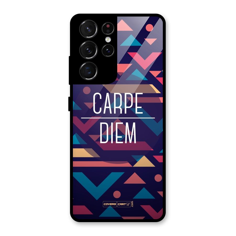 Carpe Diem Glass Back Case for Galaxy S21 Ultra 5G