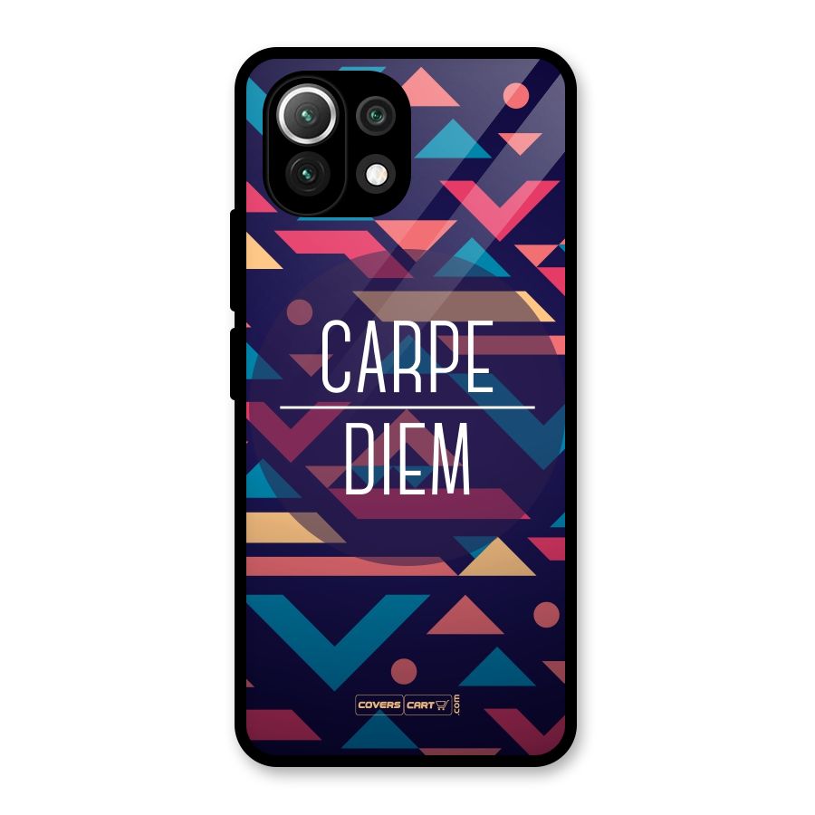 Carpe Diem Glass Back Case for Mi 11 Lite