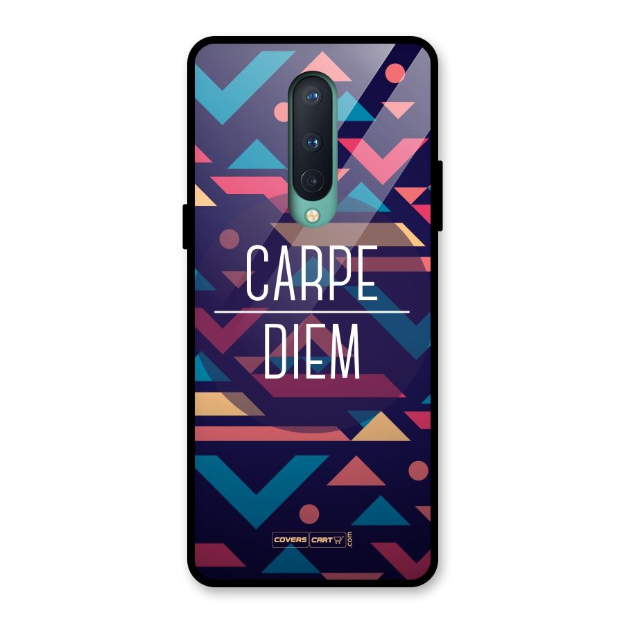 Carpe Diem Glass Back Case for OnePlus 8