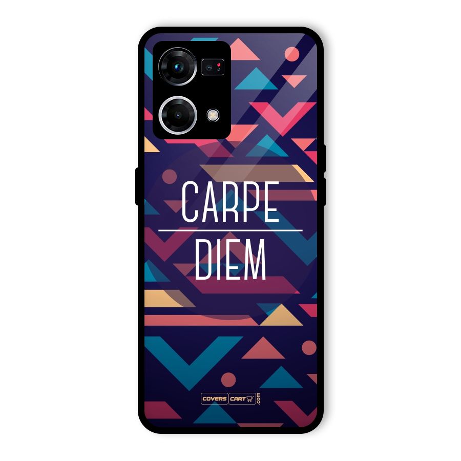 Carpe Diem Glass Back Case for Oppo F21 Pro 4G