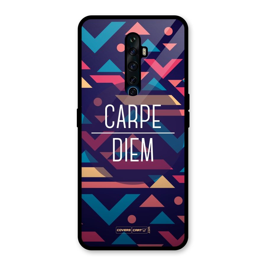 Carpe Diem Glass Back Case for Oppo Reno2 F