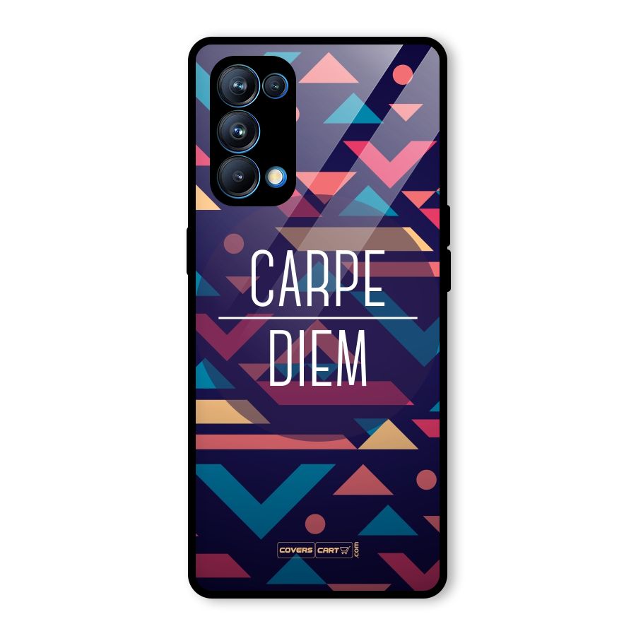 Carpe Diem Glass Back Case for Oppo Reno5 Pro 5G