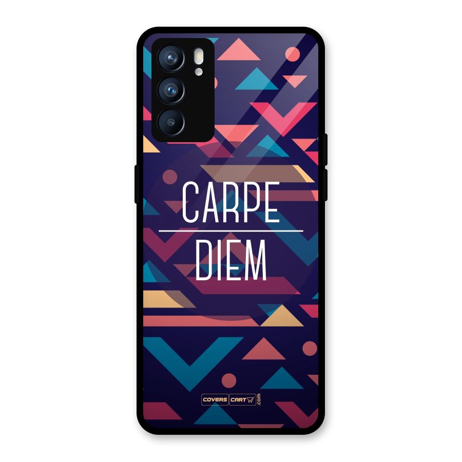 Carpe Diem Glass Back Case for Oppo Reno6 5G