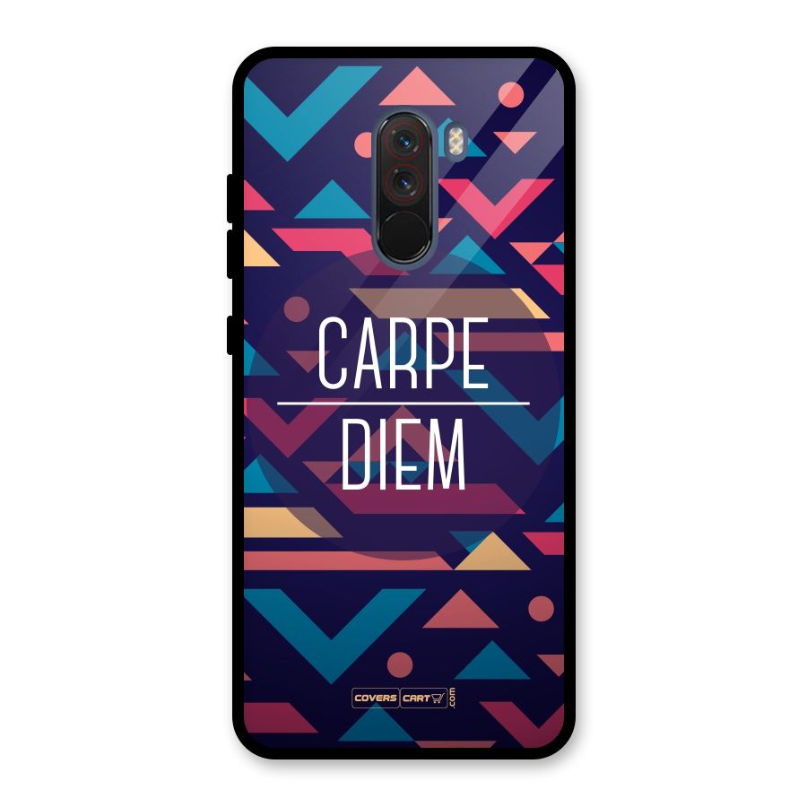 Carpe Diem Glass Back Case for Poco F1
