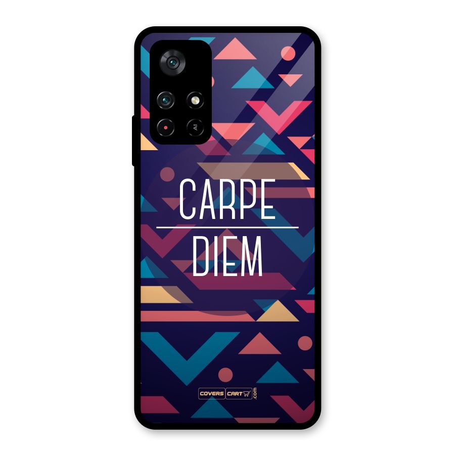 Carpe Diem Glass Back Case for Poco M4 Pro 5G