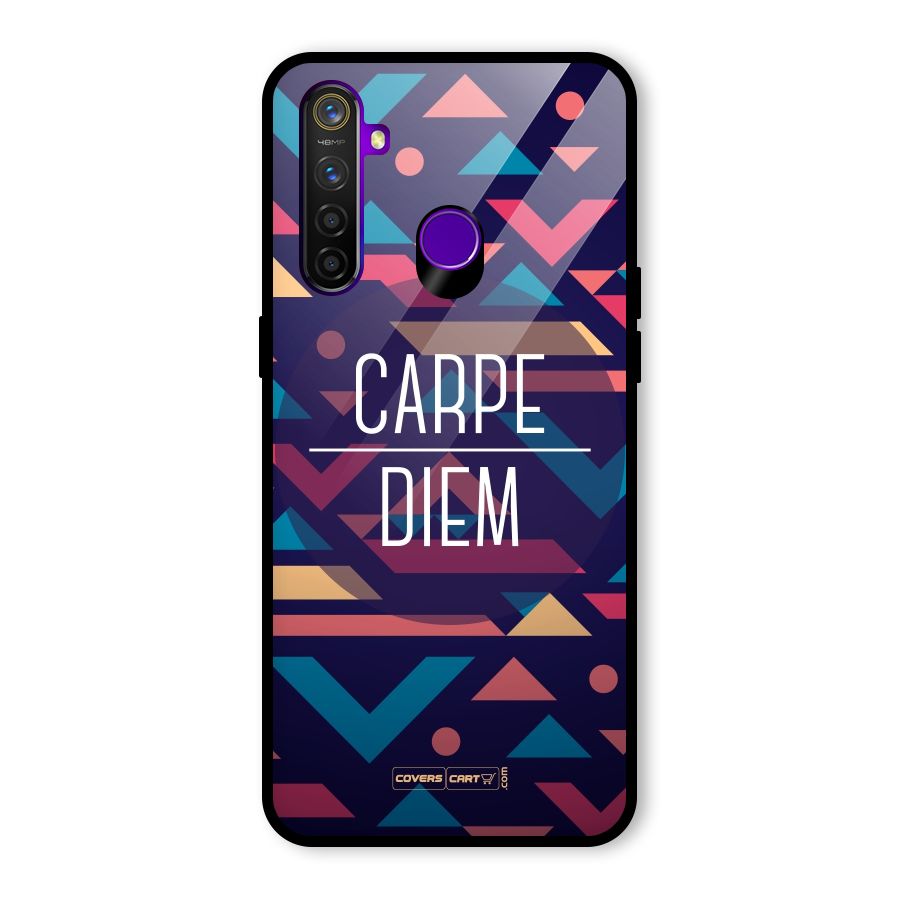 Carpe Diem Glass Back Case for Realme 5 Pro