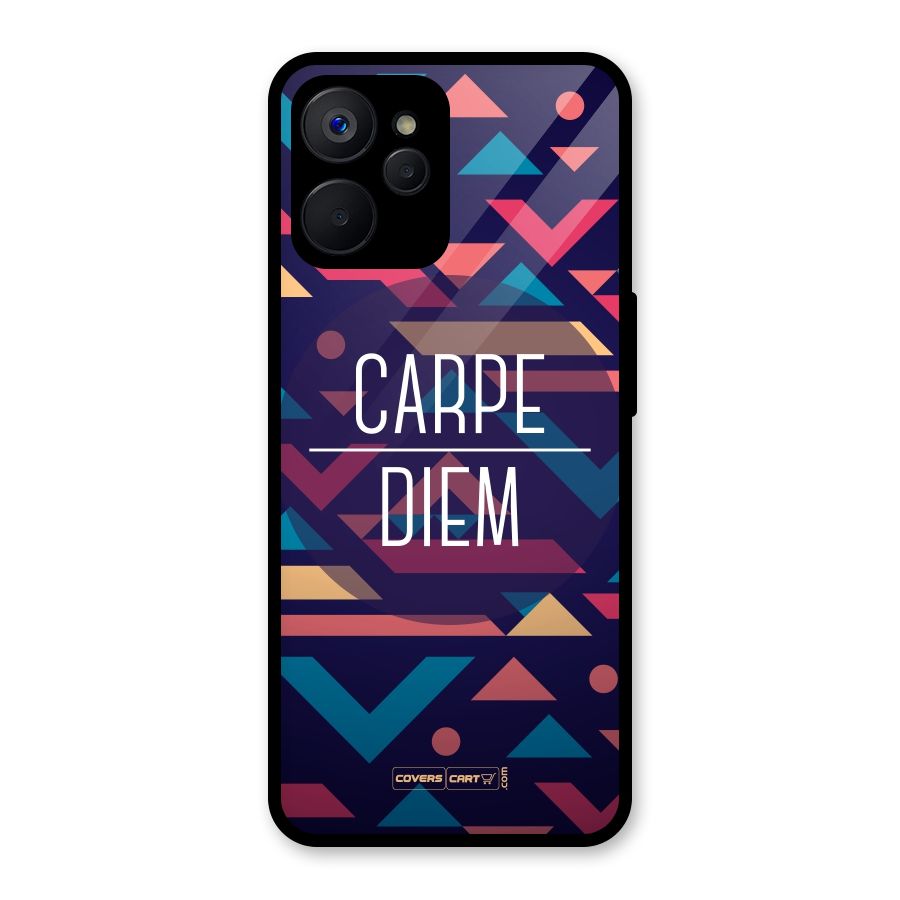 Carpe Diem Glass Back Case for Realme 9i 5G