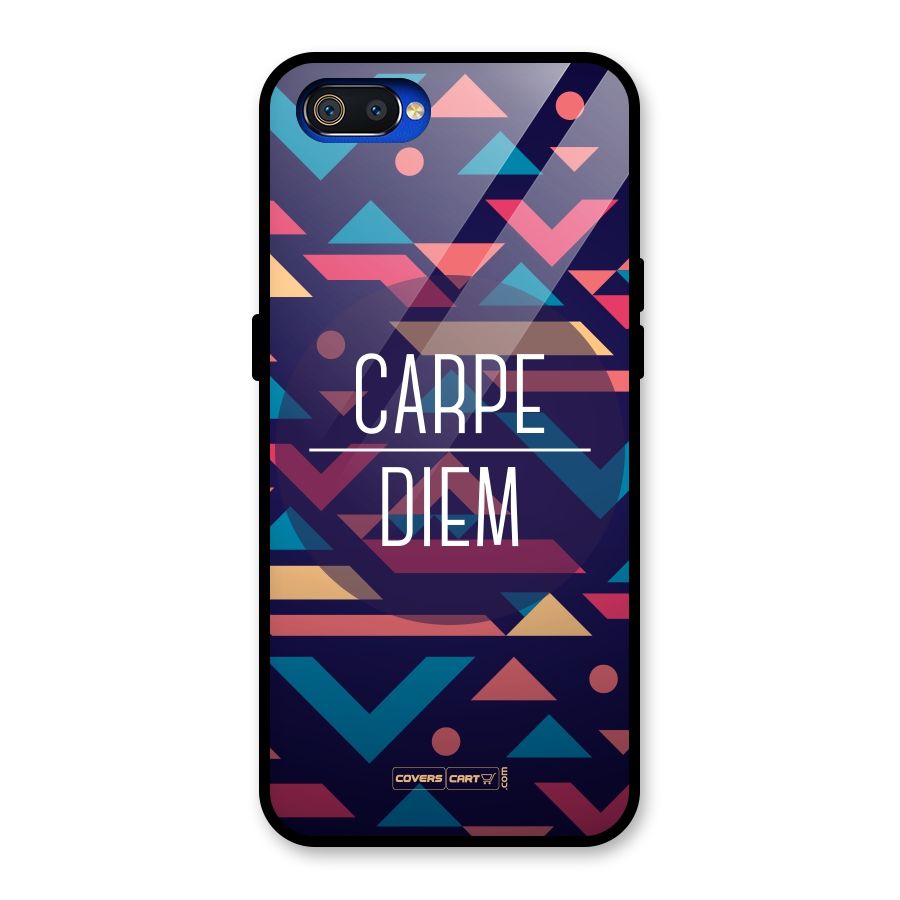 Carpe Diem Glass Back Case for Realme C2